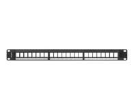 Lanberg Patch panel 24 porty 1U 19"czarny PPKS-1024-B - 1385326 - zdjęcie 2